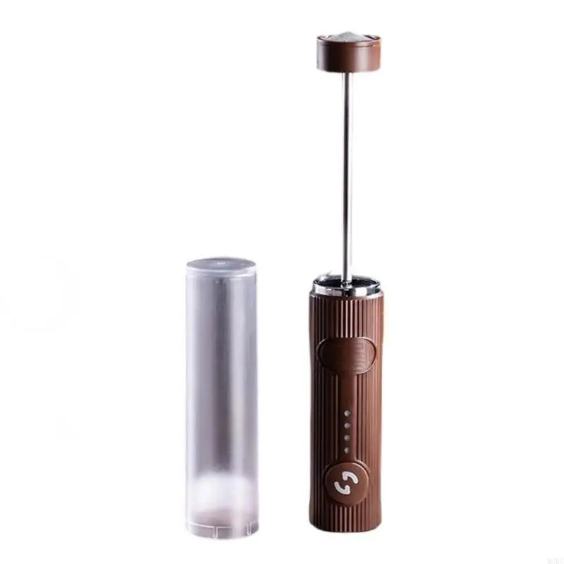 Electric Milk Frother 24.5cm Rechargeable Handheld Whisk Portable Beverage Mixer – Coffee