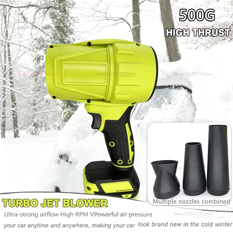 Leaf Blower 18V Cordless Handheld Turbo Air Cleaner for Patio and Garden Maintenance
