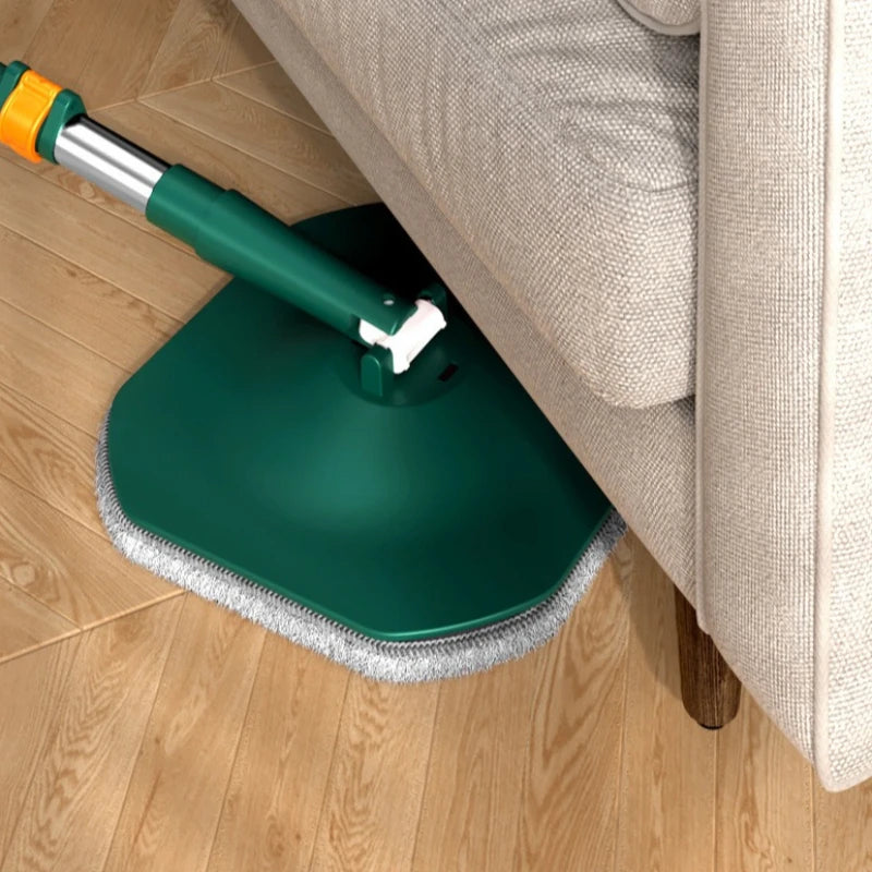 Spin Mop Bucket Set 360° Flat Floor Cleaning Mop with 1 Microfibre Cloth Pad