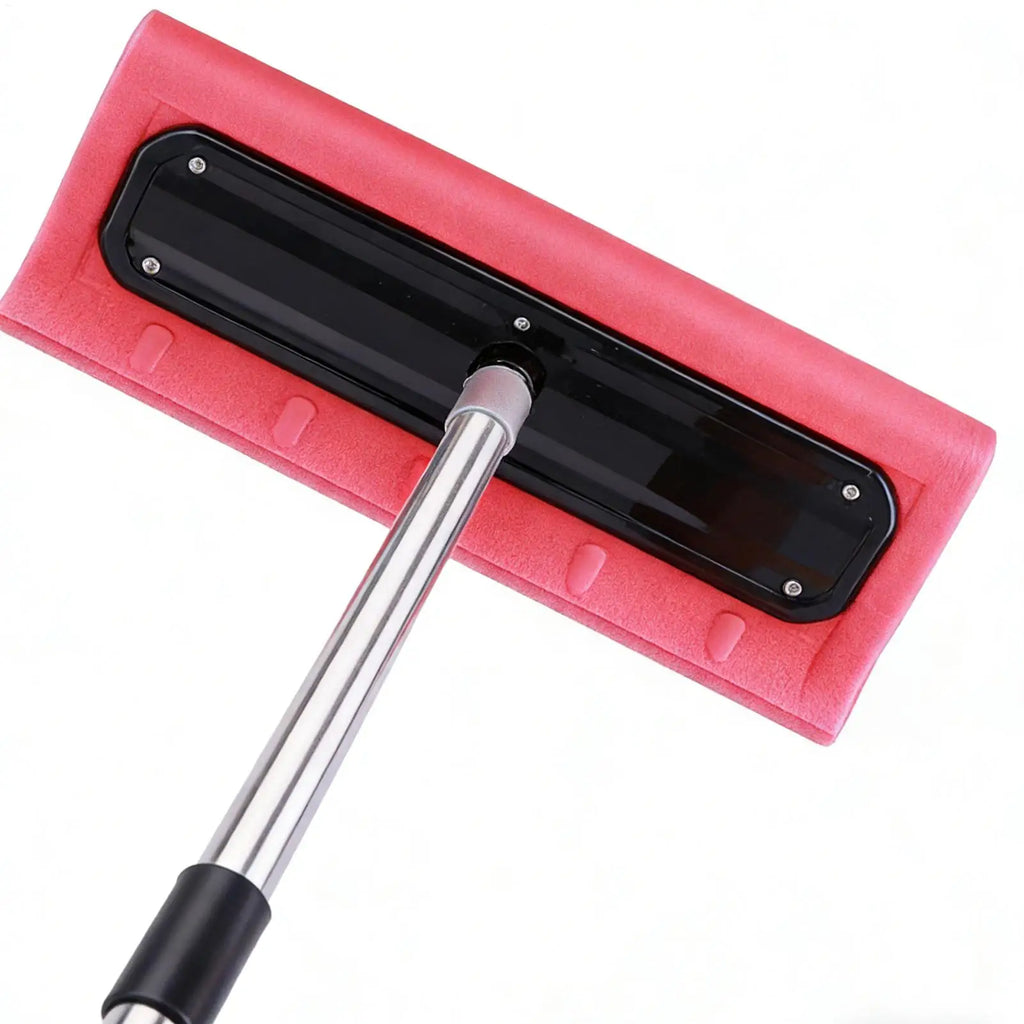 Snow Brush Foam Head Roof Rake Lightweight Snow Removal Tool for Vehicles Pink