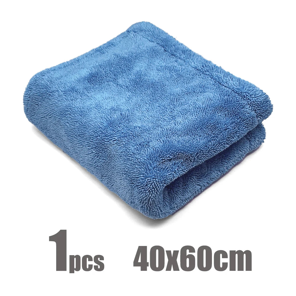Microfiber Car Towel 1300GSM Ultra Thick Absorbent Drying Cloth - 40cm × 60cm
