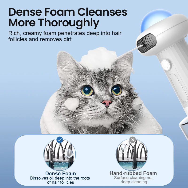 Pet Soap Dispenser 400mL USB Rechargeable Automatic Foam Maker IPX7 Waterproof