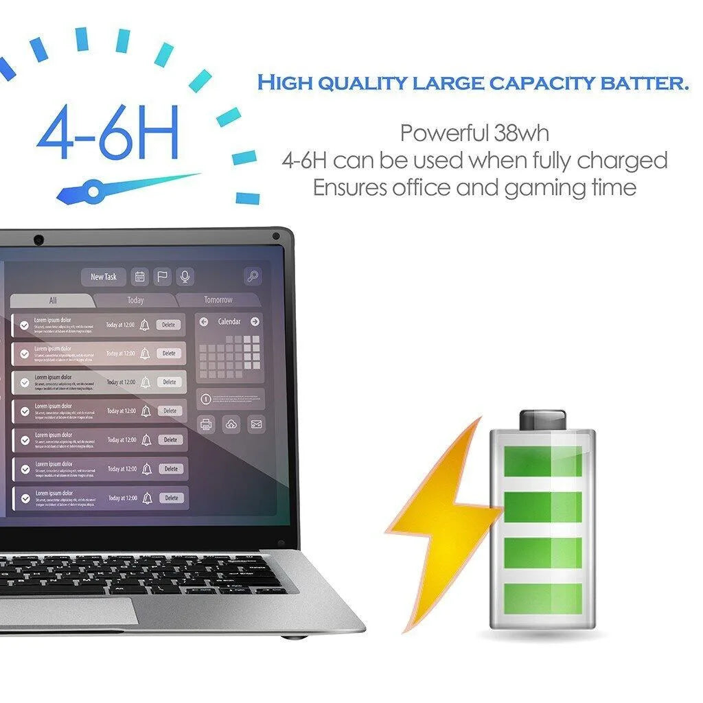 Laptop Computer 14.1 Inch Full HD IPS Display 16GB RAM 2TB SSD Windows 11