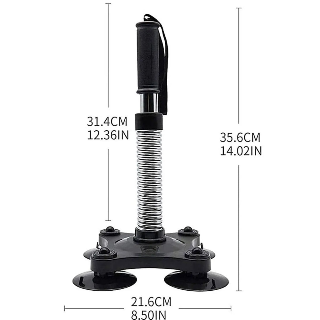 Hand Grip Exerciser Portable Spring Wrist and Forearm Strength Trainer with Suction Base - 35-40Lbs