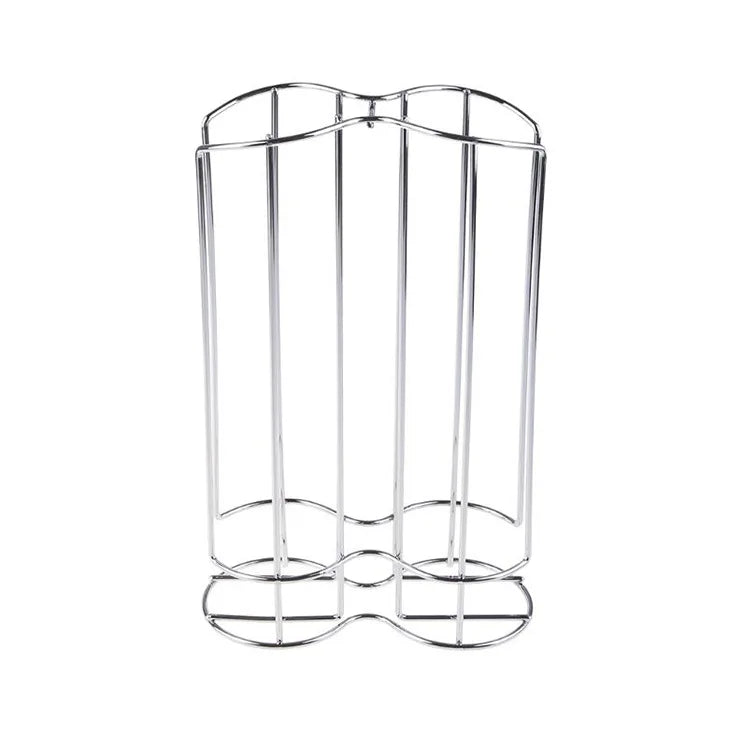 Coffee Capsule Holder 32 Capacity Iron Wire Storage Rack Organiser for Kitchen and Coffee Station - Silver