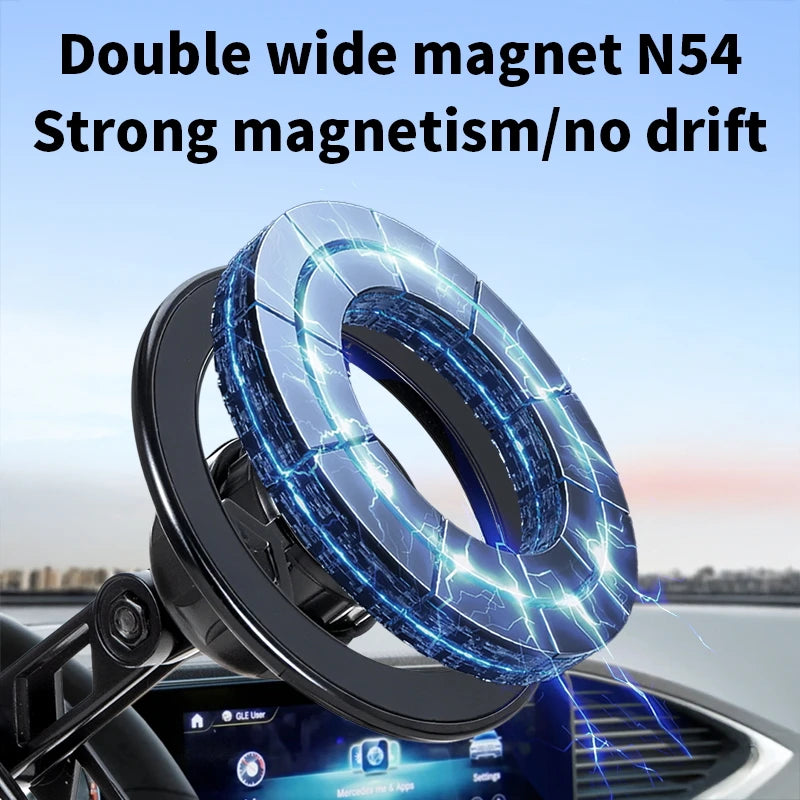Car Phone Holder 360 Degree Rotating Foldable Vacuum Suction Mount Adjustable Arm Dashboard Stand