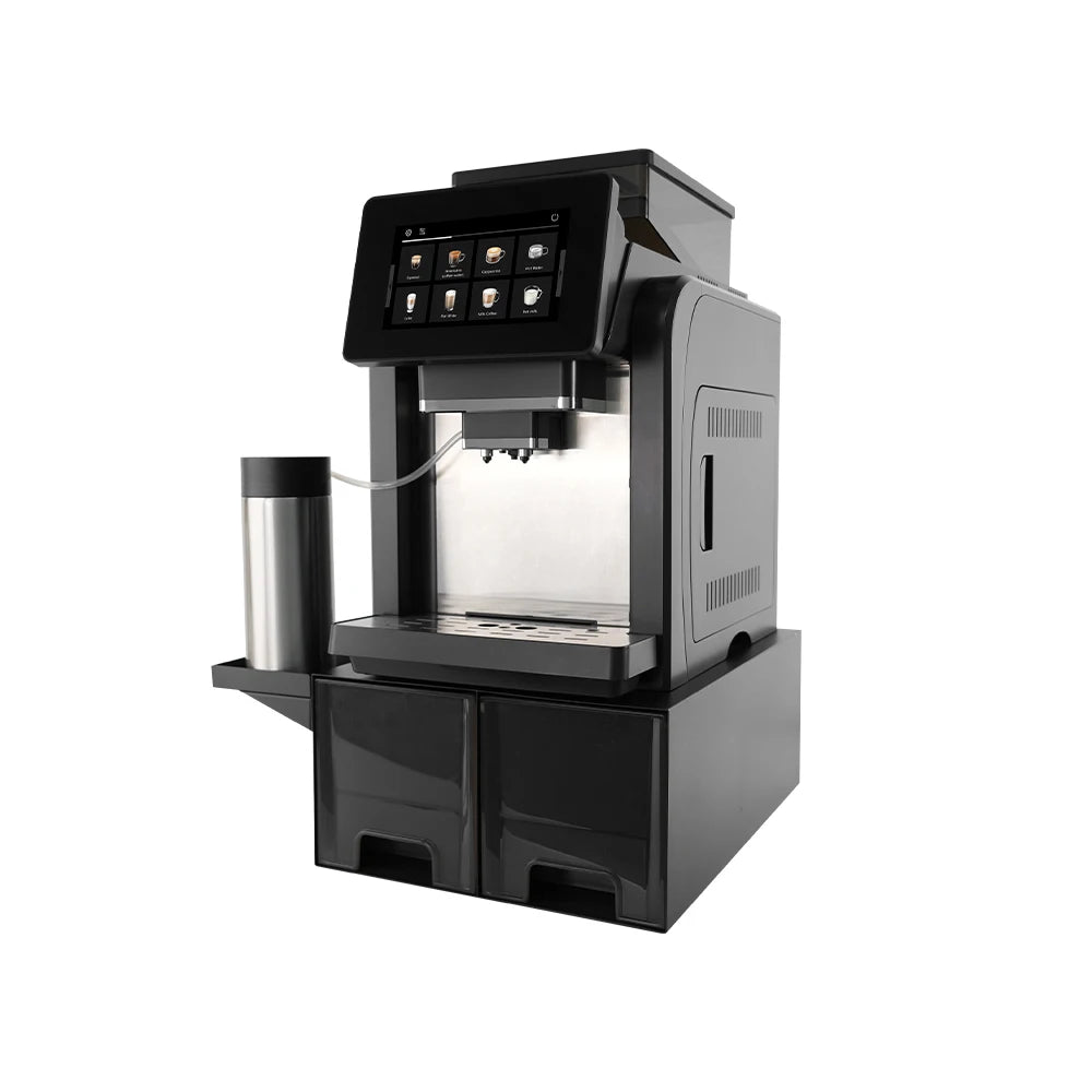 Coffee Machine 1400W Automatic Espresso Maker with 1kg Bean Hopper Touch Control – Black