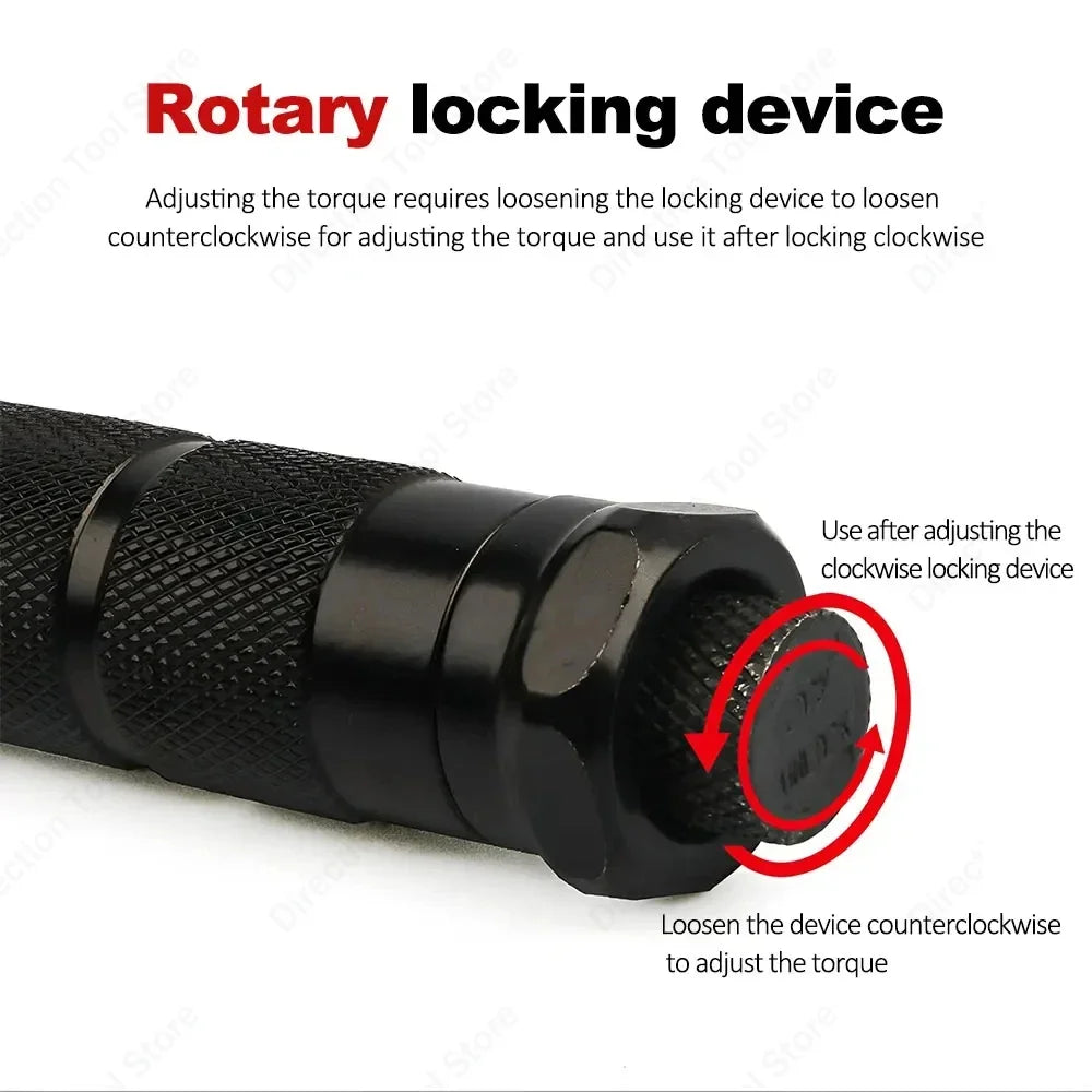 Torque Wrench Portable Heavy Duty 3/8 Inch Drive Adjustable Torque Tool 19-110N·m Professional Repair Tool
