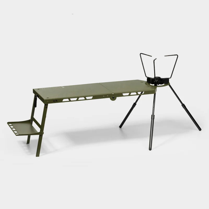 Camping Folding Table Aluminum Alloy Lightweight Portable Outdoor Table - Green
