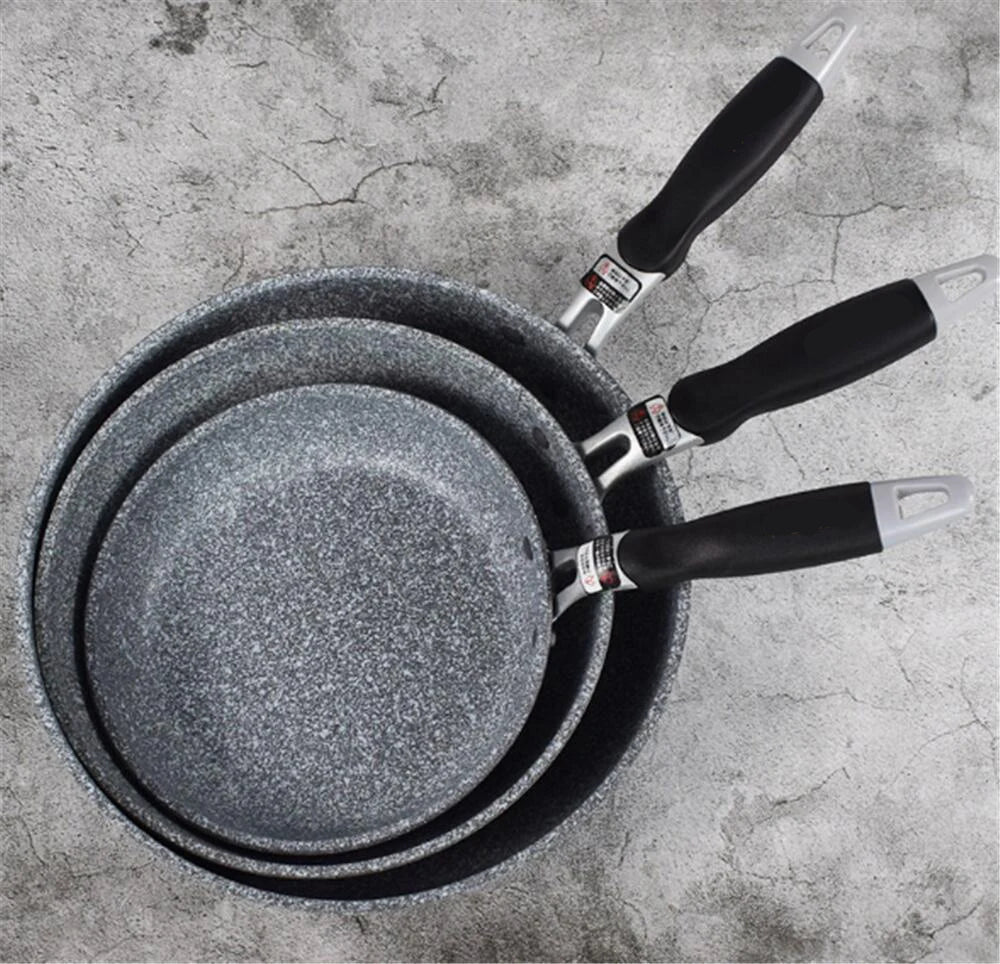 Frying Pan 24cm Aluminum Alloy Induction Compatible Flat Bottom Skillet