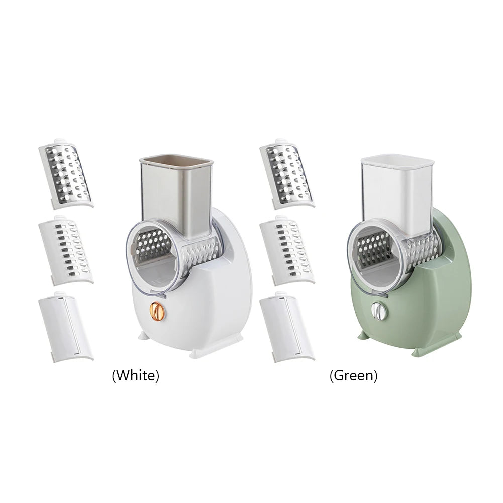 Electric Vegetable Slicer 3 in 1 Rechargeable Grater Cutter 29cm - White