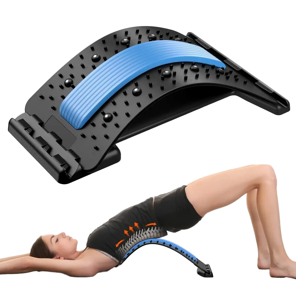 Back Stretcher Adjustable Multi Level Spine Support Board Portable Lumbar Trainer