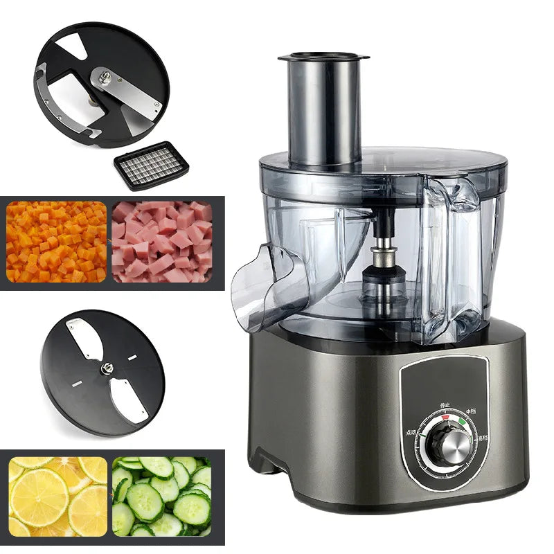 Electric Vegetable Dicer 1500W Fast Cutting Food Processor One Button - 220V