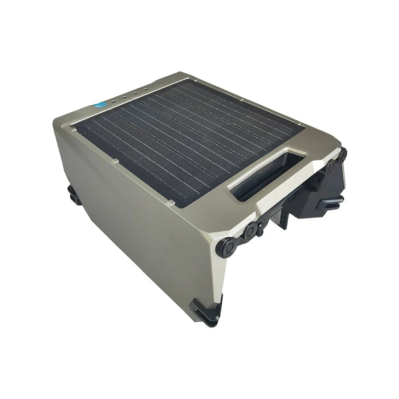 Pool Skimmer Robot 5200mAh Solar Powered Automatic Surface Cleaner with Smart Navigation – Grey