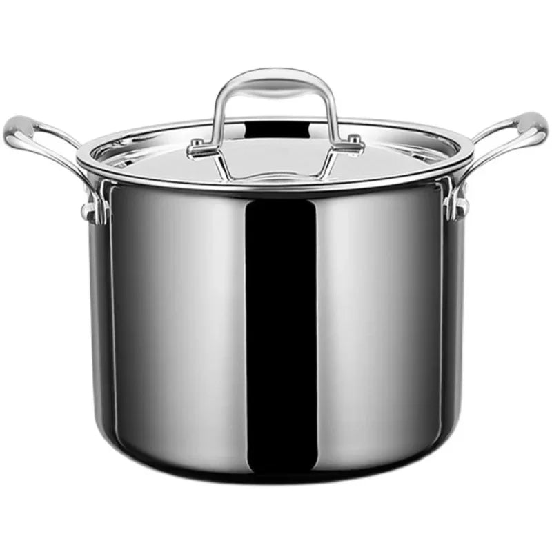 Soup Pot 22cm Stainless Steel Thickened Cooking Pot Induction Compatible