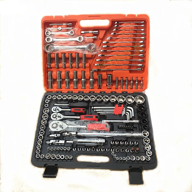 Socket Wrench Tool Set 150PCS Portable Combination Repair Kit 47cm