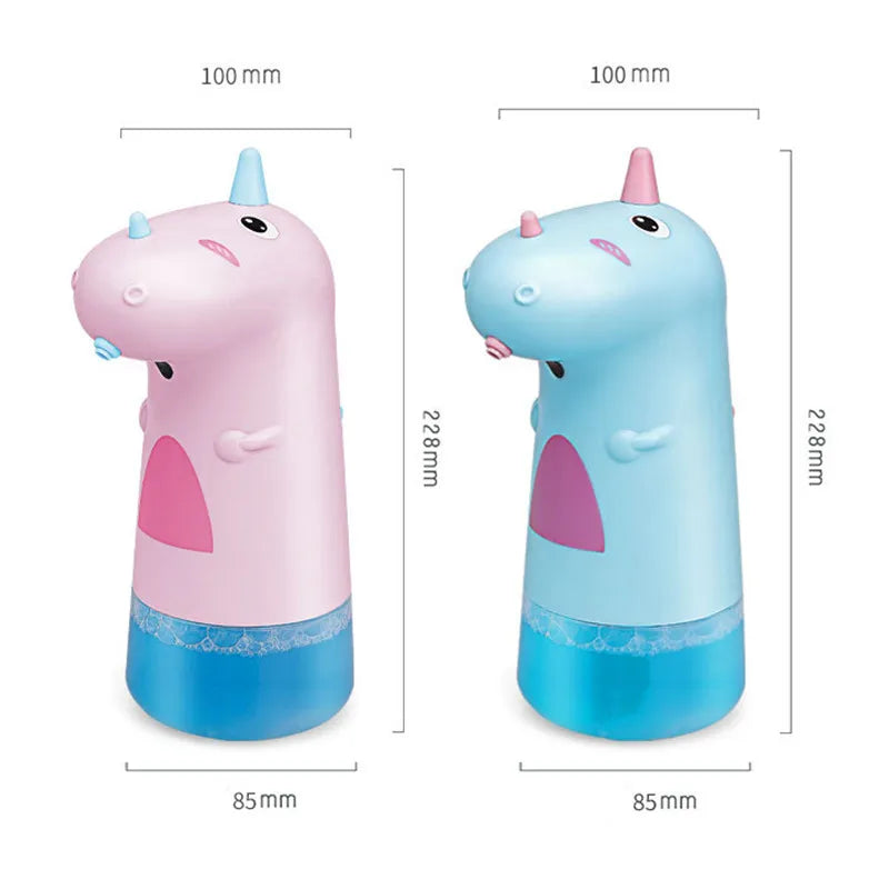 Unicorn Automatic Foaming Soap Dispenser 250ml USB Rechargeable Touchless Hand Soap Dispenser for Bathroom and Kitchen – Blue