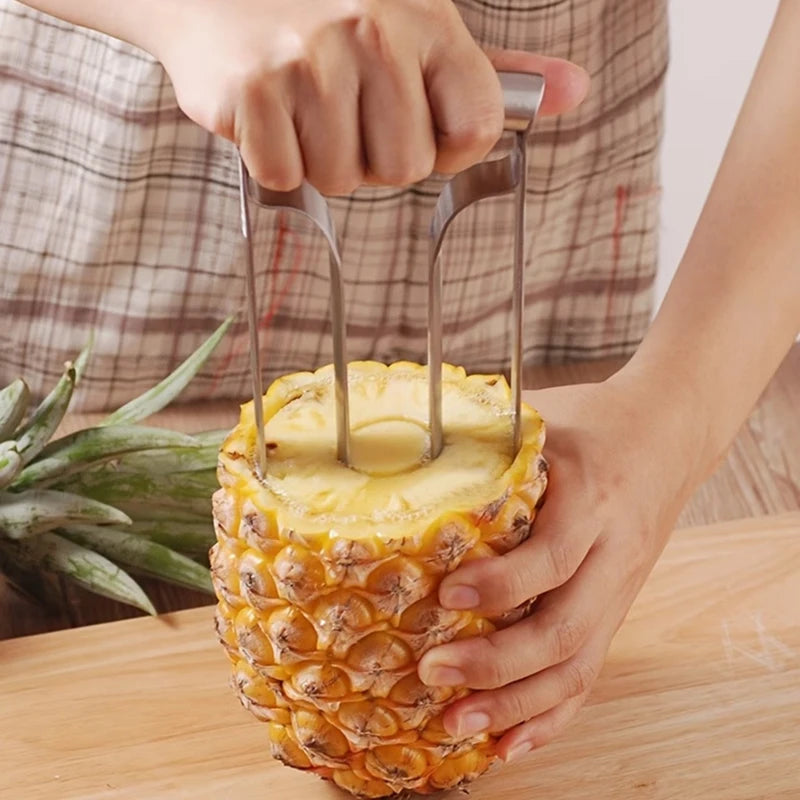 Stainless Steel Pineapple Corer Slicer Peeler Fruit Cutter Core Remover Kitchen Tool