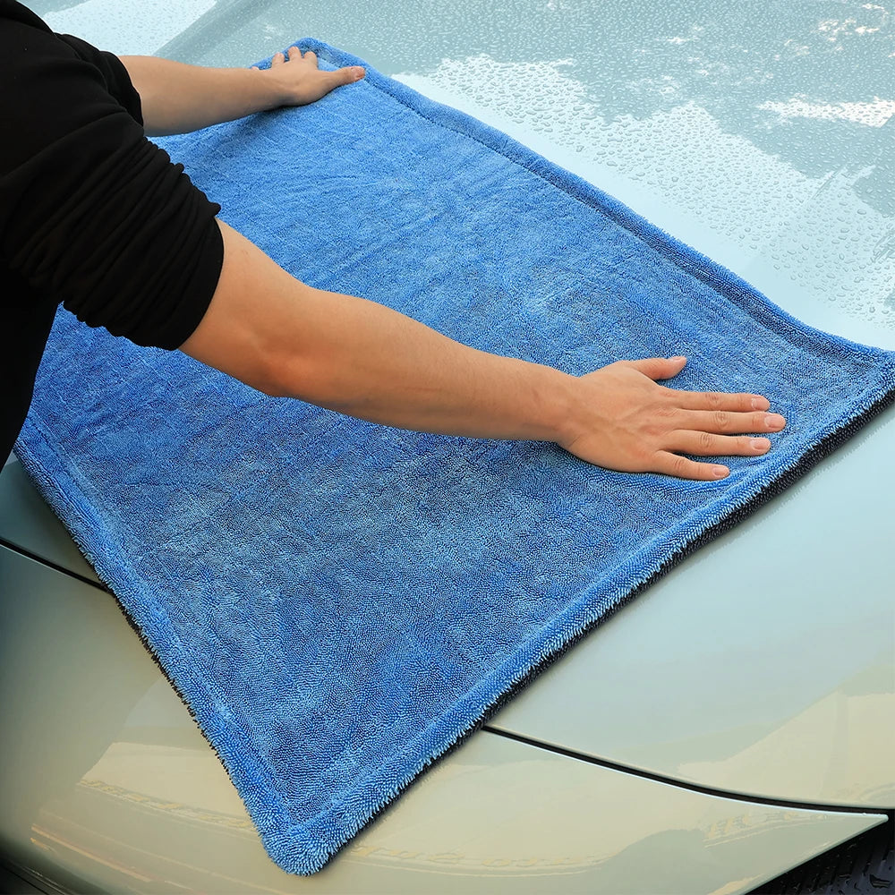 Microfiber Car Towel 1300GSM Ultra Thick Absorbent Drying Cloth - 40cm × 60cm