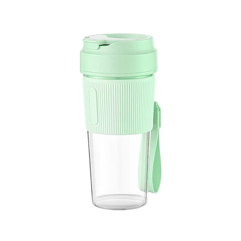 Portable Blender Cup 350 mL 80W USB Rechargeable Mini Smoothie Maker - Green