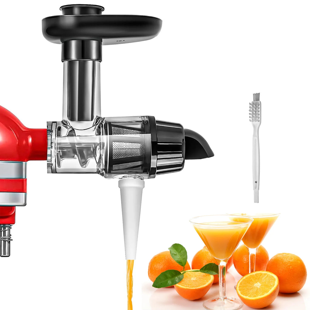 Juicer Attachment Masticating Slow Press Juice Extractor Set Mixer – Black