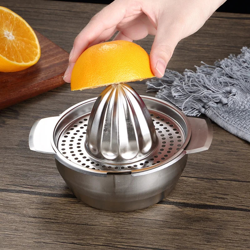 Gold Stainless Steel Lemon Juicer Squeezer Manual Fruit Juicer Orange Juice Maker Portable Metal Citrus Juicer Kitchen Tools