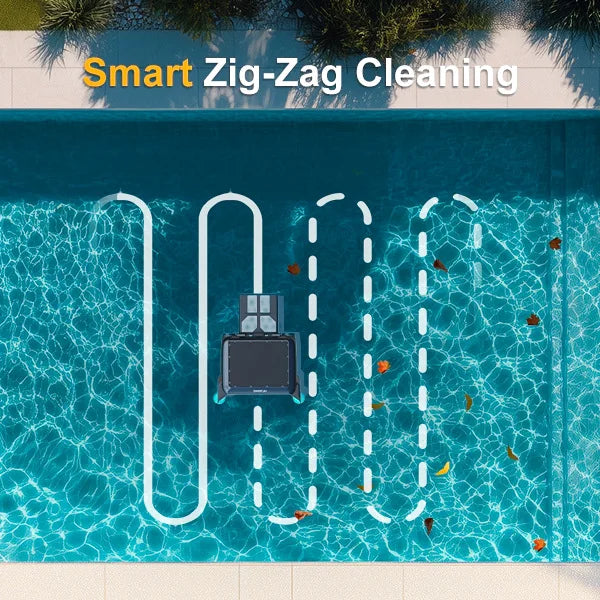 Solar Pool Skimmer Robot Automatic Surface Cleaner Cordless Floating Leaf Collector
