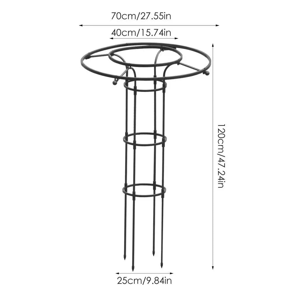 Vertical Garden Trellis Metal Wire Stake – Rust-Proof Plant Support Frame for Houseplants – 120cm