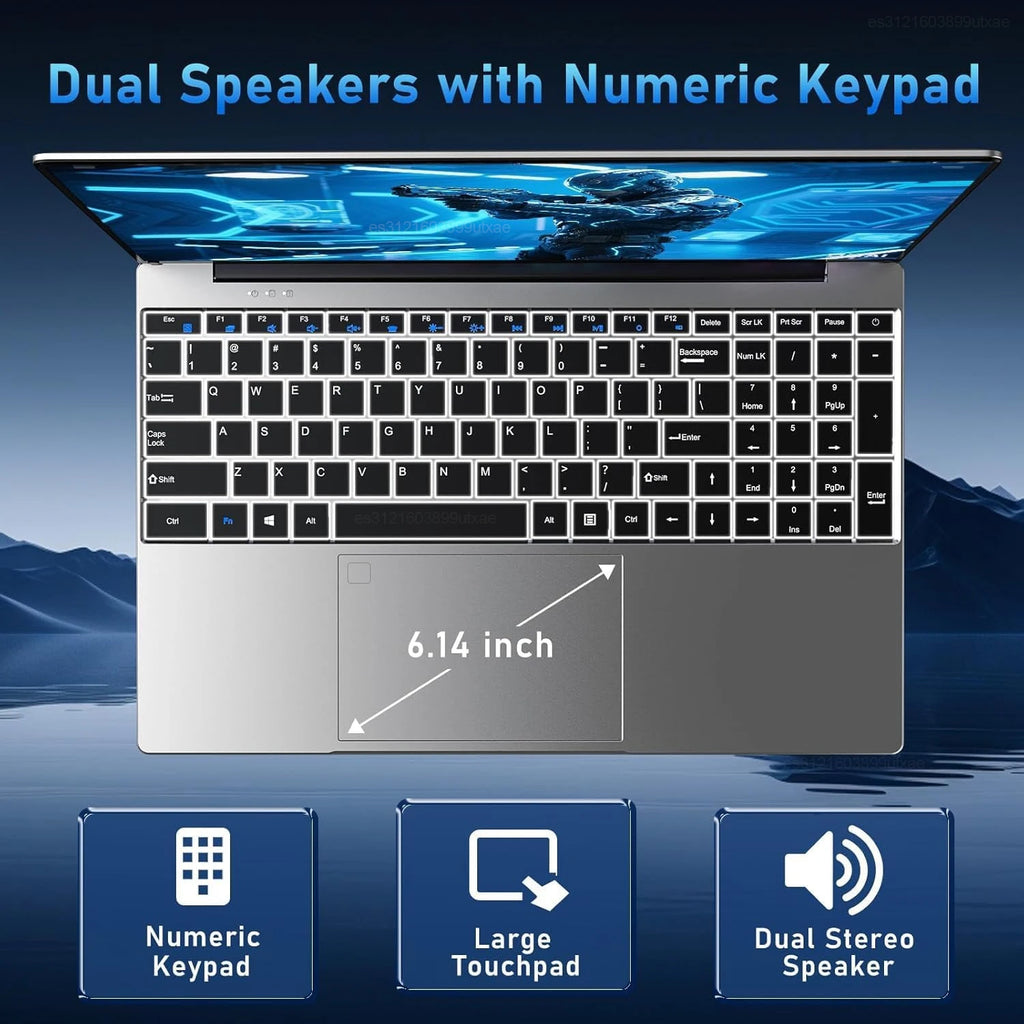 Laptop Computer 15.6 Inch Full HD Display Intel Core i9-9900 16GB RAM 512GB SSD Windows 11