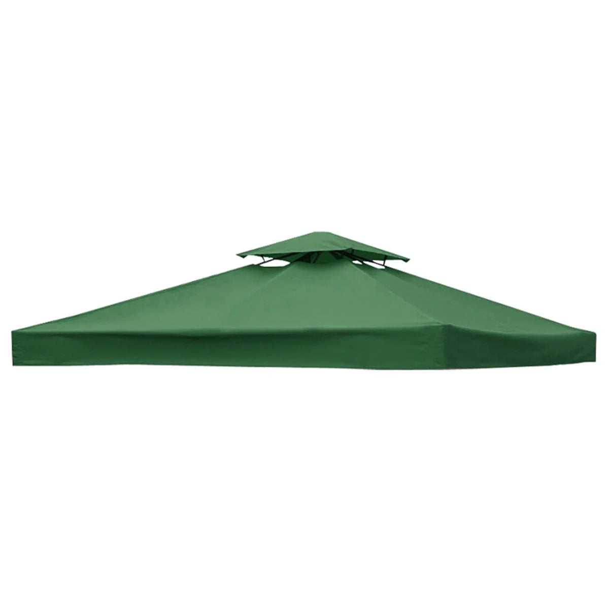 3x3M Garden Gazebo Replacement Canopy Top – Double Tier Outdoor Patio Cover - Green