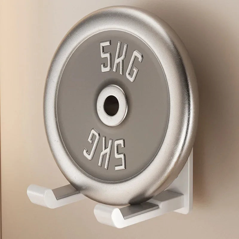 Wall Mounted Hair Dryer Holder Aluminum Alloy Bathroom Storage Rack - White