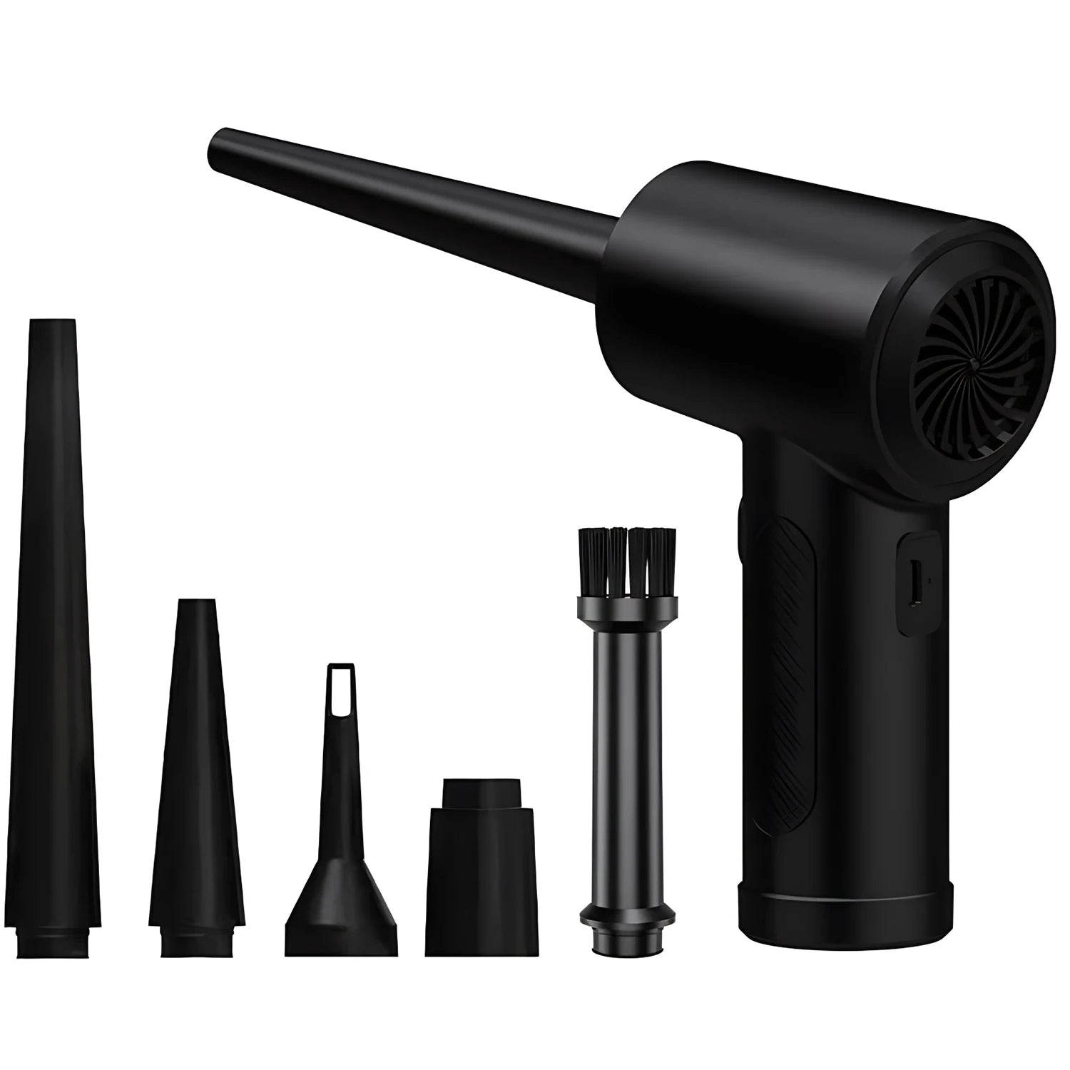 Air Duster 51000RPM Cordless Compressed Air Blower with LED Light for Computer Cleaning