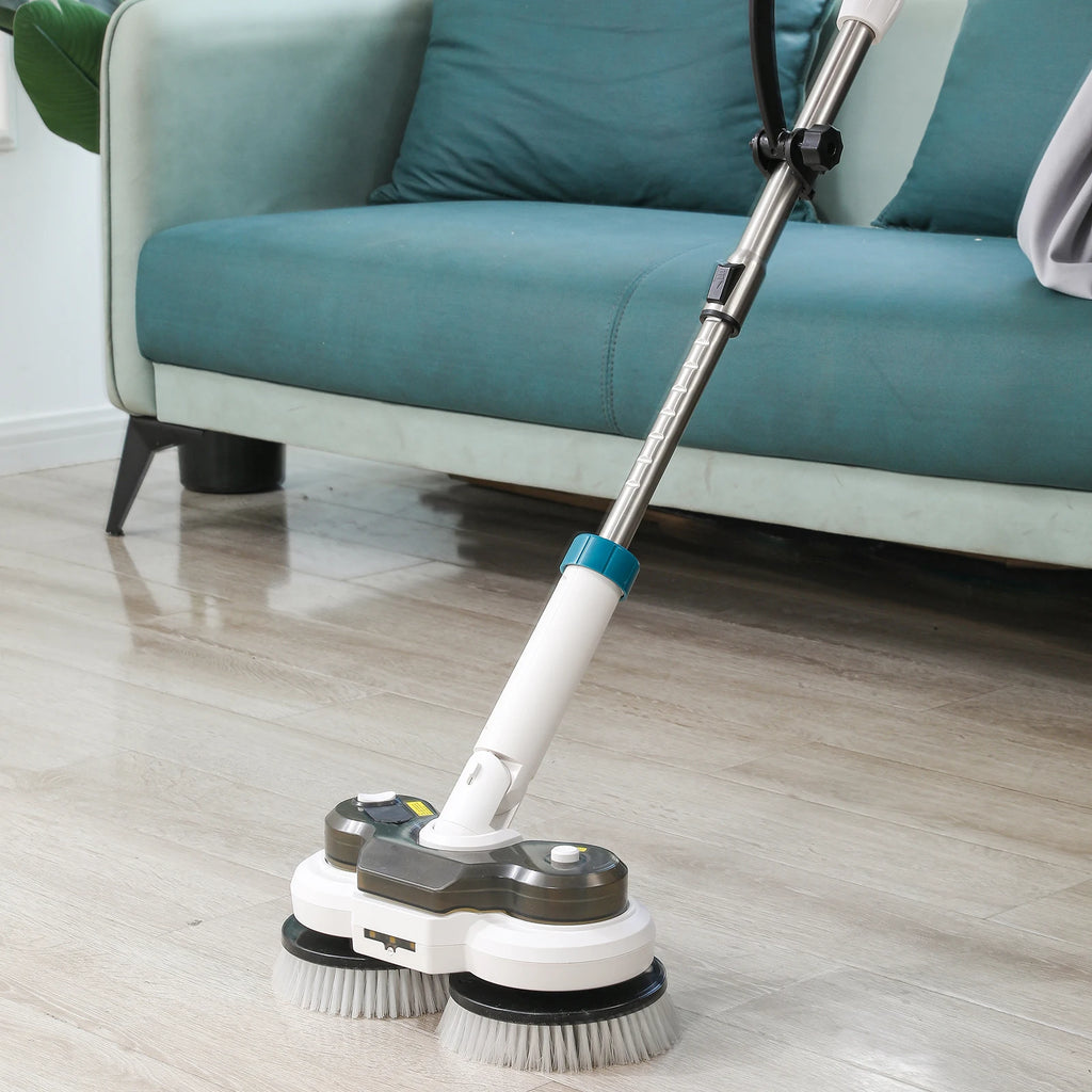 Electric Floor Mop 18V Automatic Spin Cleaning System with LED Light and Display Screen