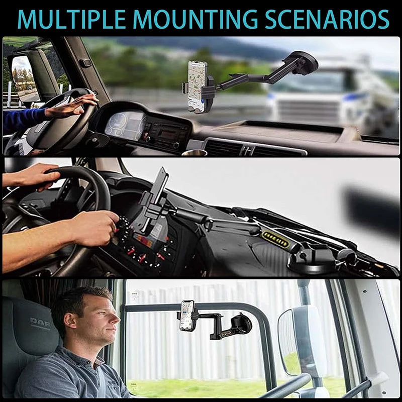 Phone Holder 1PCS Adjustable Suction Cup Dashboard Mount Flexible Viewing Bracket