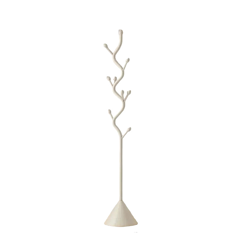 Floor Standing Clothes Hanger – Nordic Carbon Steel Coat Rack - White