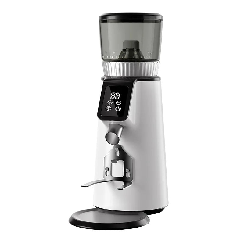Electric Coffee Grinder Adjustable Burr Espresso Grinder - White