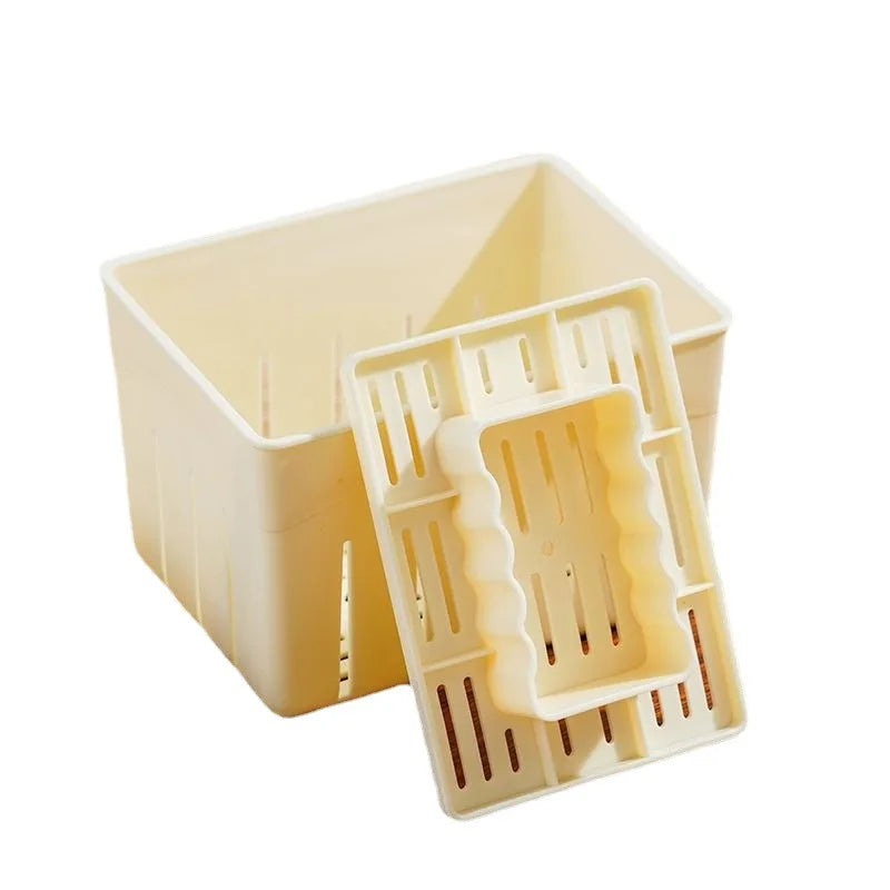 DIY Tofu Making Mold Homemade Soybean Curd Press with Filter Cloth – Yellow