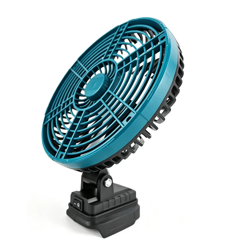 Cordless Camping Fan 8 Inch Brushless 18V with Dual USB Ports Skin Only - Blue