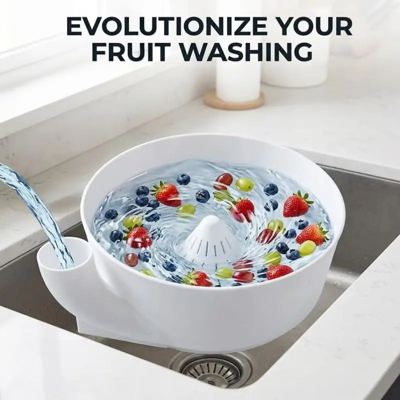 Draining Colander 18 cm Fruit and Vegetable Washing Basket Sink Strainer - White