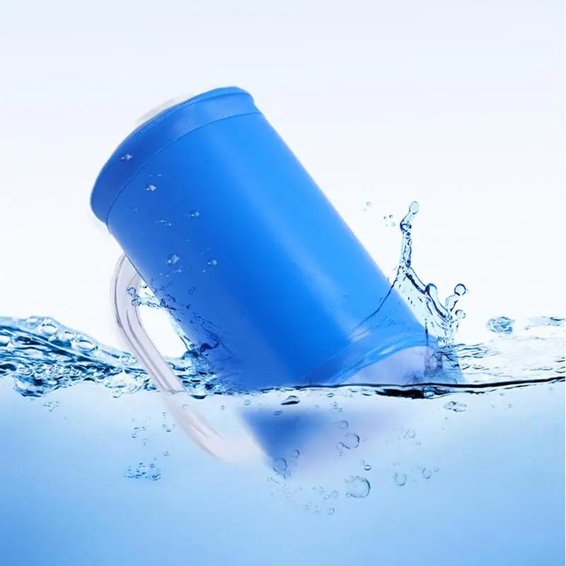 Water Bag Dumbbell Set Adjustable 5kg Portable Core Training Weights - Blue
