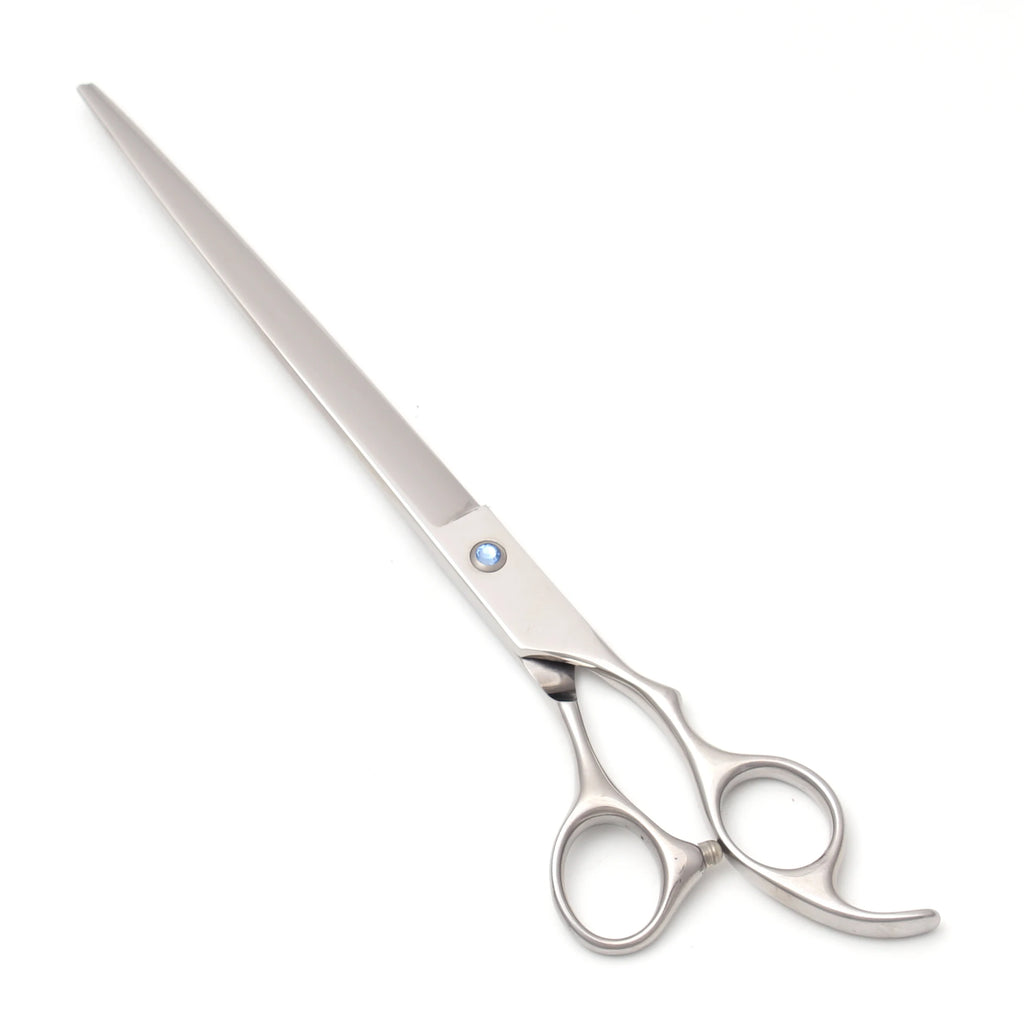 Pet Grooming Scissors 24.2cm Stainless Steel Straight Hair Cutting Shears 62HRC
