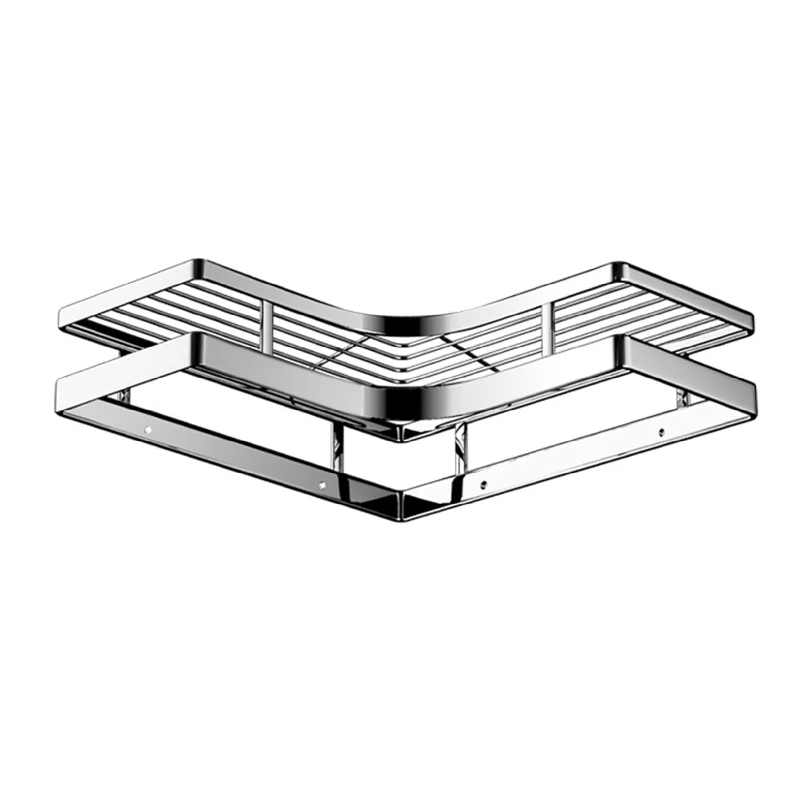 Shower Caddy Shelf Heavy Duty Stainless Steel Corner Organizer Adhesive No Drilling Bathroom Storage