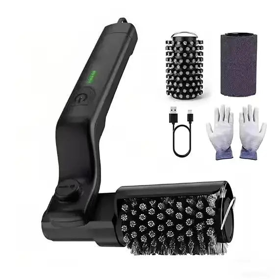 BBQ Cleaning Brush 3 Speed Rechargeable Rotating Brush 400RPM IPX7 Foldable Design
