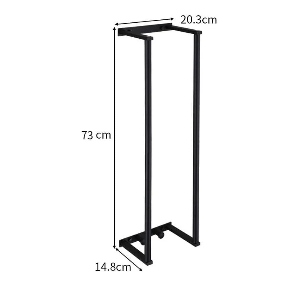 Towel Rack Wall Mounted Stainless Steel Rolled Towel Storage - Silver