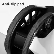 Foot Stretcher Rocker Board Portable Calf Ankle Stretching Balance Trainer Massage Fitness Tool - Black