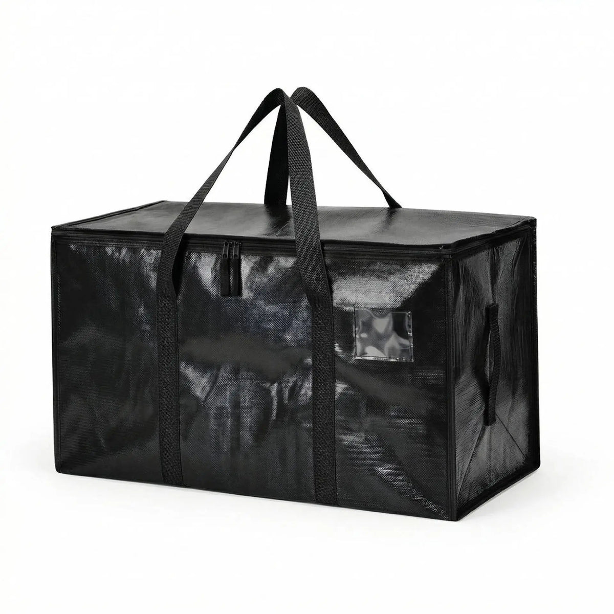 Extra Large Heavy Duty Storage Bag with Zipper Handles – Black