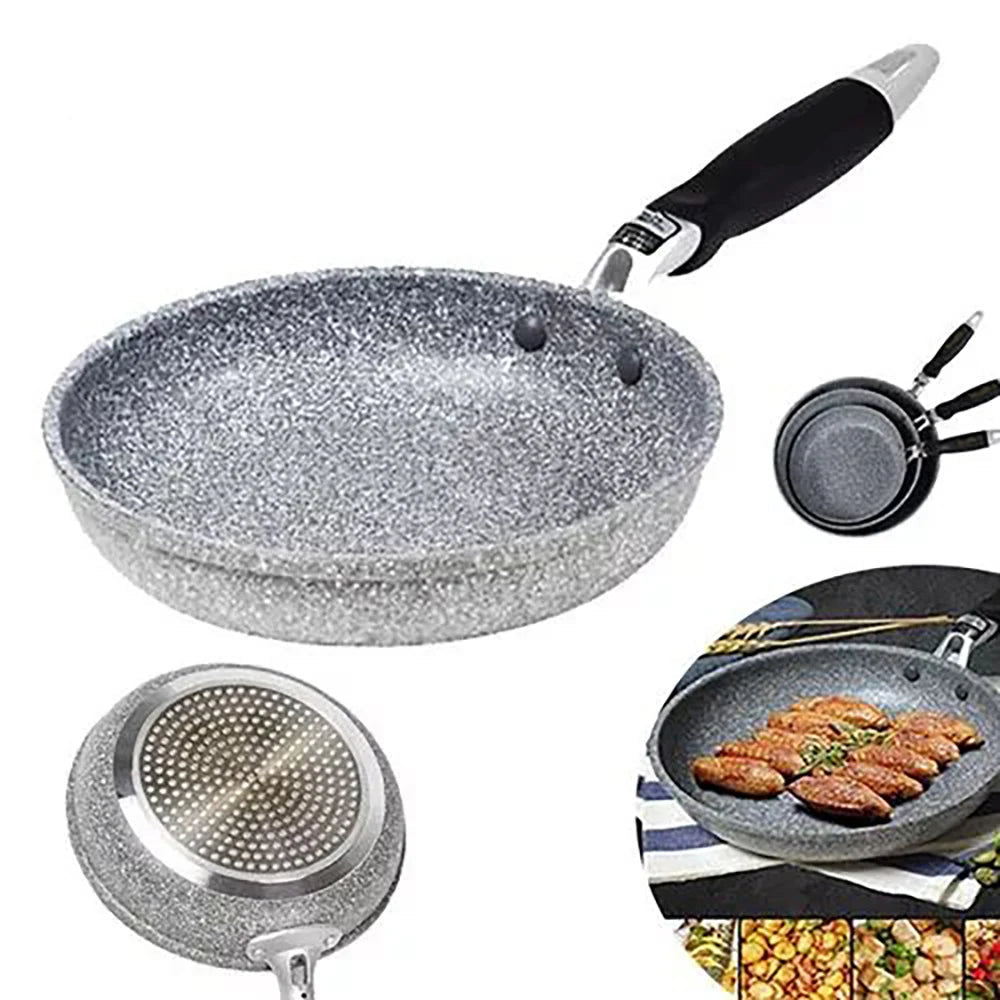 Frying Pan 28cm Aluminum Alloy Induction Compatible Flat Bottom Skillet