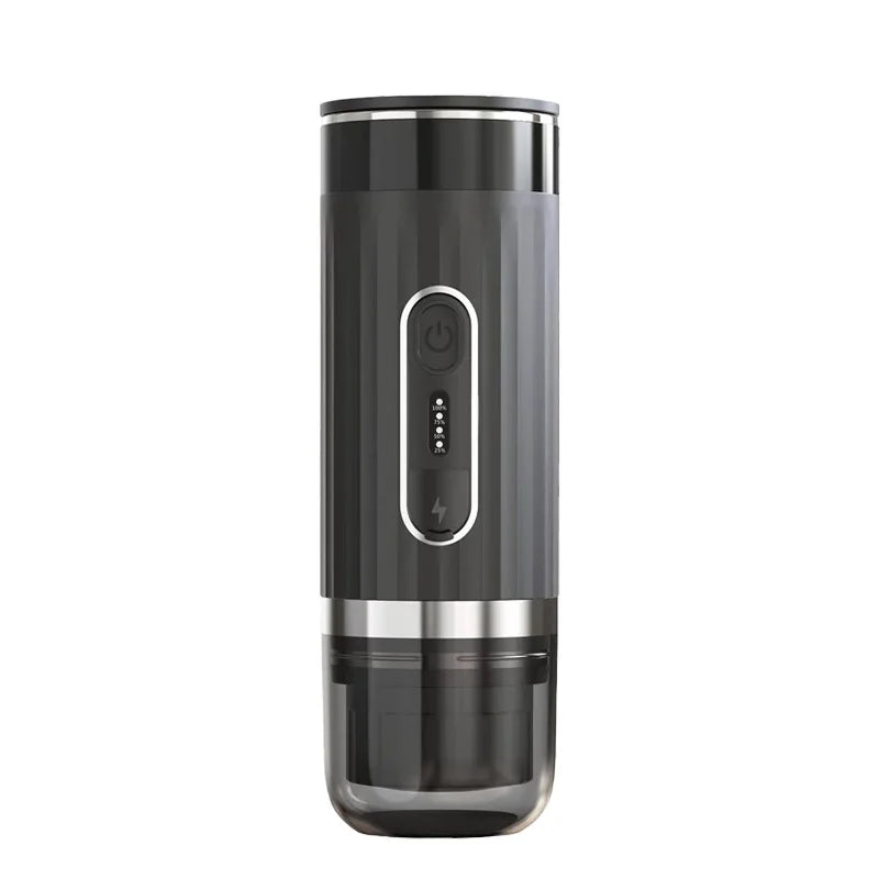 Portable Espresso Coffee Maker Wireless 3 in 1 Capsule Powder Machine 80ml - Black