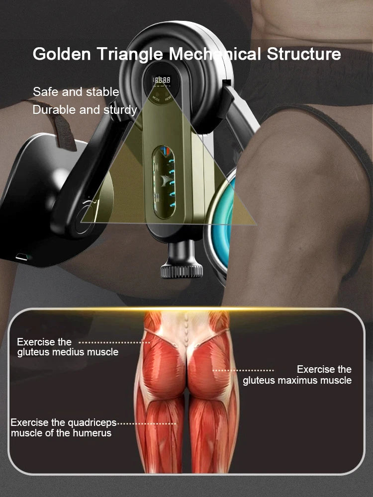 Pelvic Floor Muscle Trainer Leg Clamp Adjustable Inner Thigh Exercise Device - Black Red