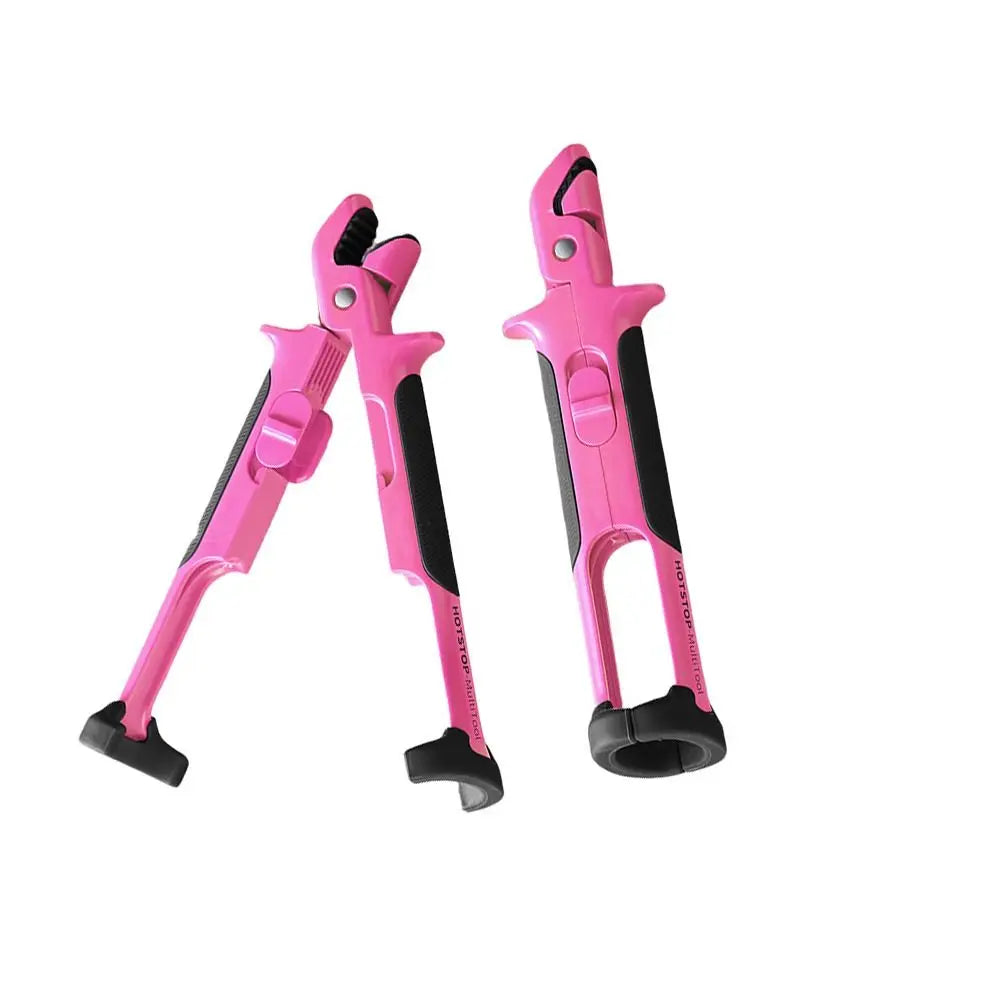 2 in 1 Anti Scald Bowl Gripper Heat Resistant Silicone Plate Lifter Clip – Pink